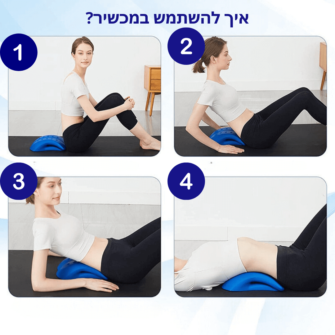 מכשיר מתיחה ארגונומי ליישוב הגב